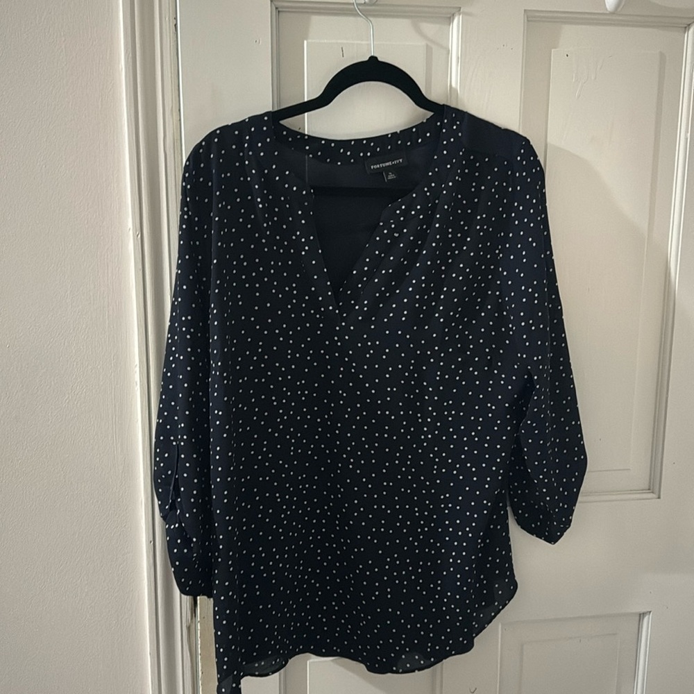 Polka dot blouse